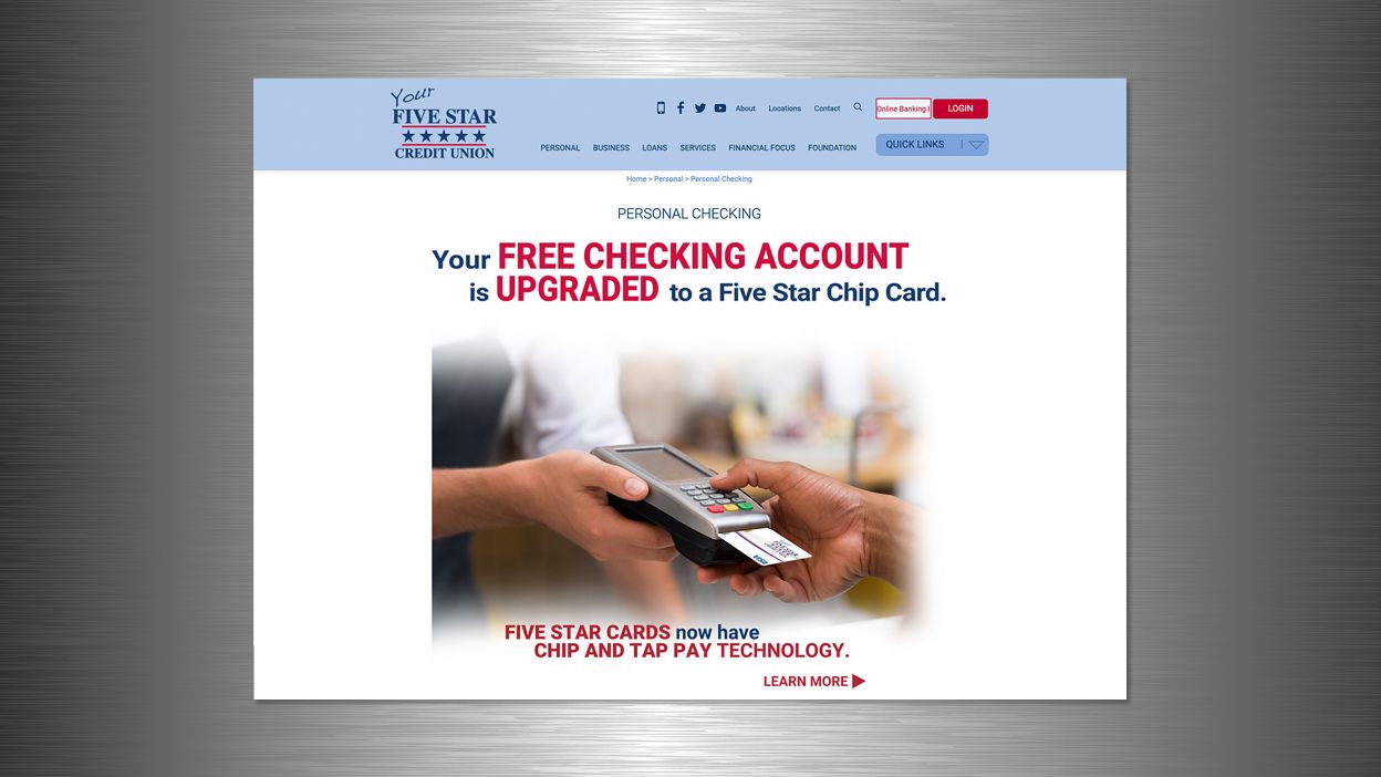 Five Star Credit Union Website