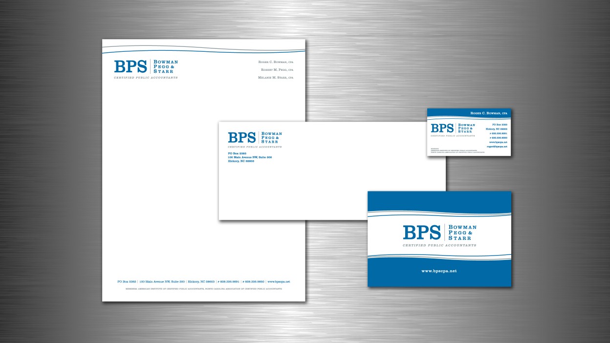 BPS Bowman Pegg & Starr Certified Public Accountants – Logo/Identity