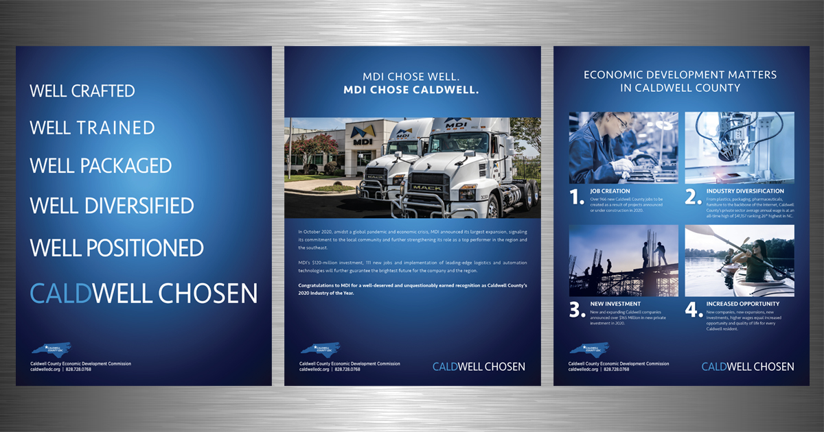 EDC Caldwell Book Ad Campaign